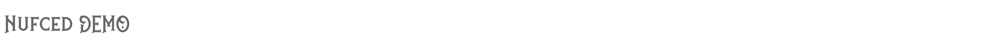 Nufced Nufced DEMO .ttf font preview